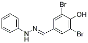 3,5-DIBROMO-4-HYDROXYBENZALDEHYDE N-PHENYLHYDRAZONE 结构式
