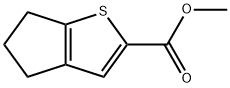 METHYL 5,6-DIHYDRO-4H-CYCLOPENTA[B]THIOPHENE-2-CARBOXYLATE 结构式