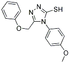 4-(4-METHOXYPHENYL)-5-(PHENOXYMETHYL)-4H-1,2,4-TRIAZOLE-3-THIOL 结构式