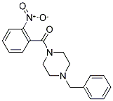 2-NITROPHENYL 4-BENZYLPIPERAZINYL KETONE 结构式