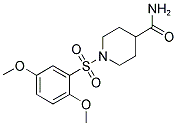 1-((2,5-DIMETHOXYPHENYL)SULFONYL)PIPERIDINE-4-CARBOXAMIDE 结构式