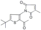 1-[2-ACETYL-5-(TERT-BUTYL)-3-THIENYL]-3-METHYL-1H-PYRROLE-2,5-DIONE 结构式