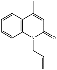 1-ALLYL-4-METHYL-2(1H)-QUINOLINONE 结构式