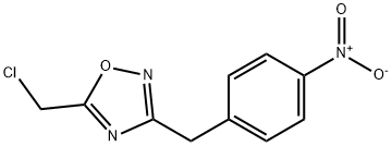 5-(CHLOROMETHYL)-3-(4-NITROBENZYL)-1,2,4-OXADIAZOLE 结构式