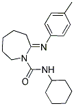 (E)-N-CYCLOHEXYL-2-(P-TOLYLIMINO)AZEPANE-1-CARBOXAMIDE 结构式