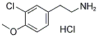 2-(3-CHLORO-4-METHOXY-PHENYL)-ETHYLAMINE HYDROCHLORIDE 结构式