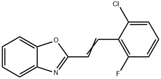 2-(2-CHLORO-6-FLUOROSTYRYL)-1,3-BENZOXAZOLE 结构式