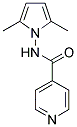 N-(2,5-DIMETHYL-1H-PYRROL-1-YL)ISONICOTINAMIDE 结构式