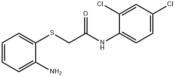 2-[(2-AMINOPHENYL)SULFANYL]-N-(2,4-DICHLOROPHENYL)ACETAMIDE 结构式