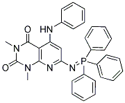 5-ANILINO-1,3-DIMETHYL-7-[(TRIPHENYL-LAMBDA5-PHOSPHANYLIDENE)AMINO]PYRIDO[2,3-D]PYRIMIDINE-2,4(1H,3H)-DIONE 结构式