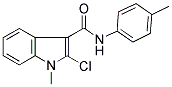 2-Chloro-1-methyl-N-(4-methylphenyl)-1H-indole-3-carboxamide 结构式