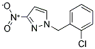 1-(2-CHLORO-BENZYL)-3-NITRO-1H-PYRAZOLE 结构式