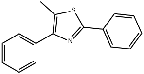 5-甲基-2,4-二苯基噻唑 结构式