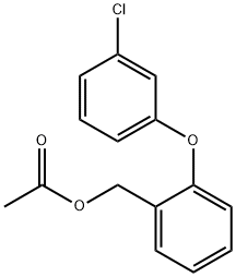 2-(3-CHLOROPHENOXY)BENZYL ACETATE 结构式