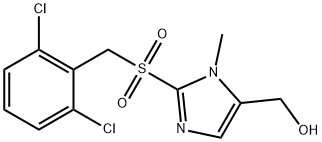 (2-[(2,6-DICHLOROBENZYL)SULFONYL]-1-METHYL-1H-IMIDAZOL-5-YL)METHANOL 结构式