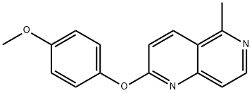 2-(4-METHOXYPHENOXY)-5-METHYL[1,6]NAPHTHYRIDINE 结构式