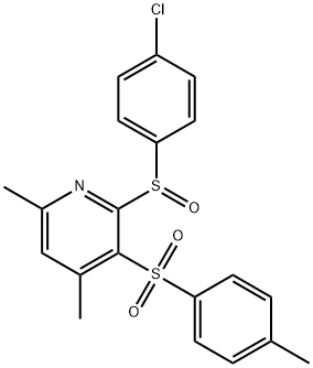 2-[(4-CHLOROPHENYL)SULFINYL]-4,6-DIMETHYL-3-PYRIDINYL 4-METHYLPHENYL SULFONE 结构式