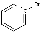 溴苯-1-13C 结构式