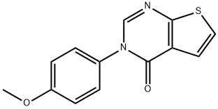 3-(4-METHOXYPHENYL)THIENO[2,3-D]PYRIMIDIN-4(3H)-ONE 结构式