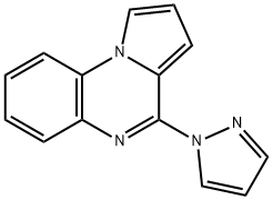 4-(1H-PYRAZOL-1-YL)PYRROLO[1,2-A]QUINOXALINE 结构式