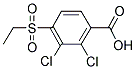 2,3-DICHLORO-4-(ETHYLSULFONYL)BENZENECARBOXYLIC ACID 结构式