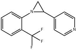 4-(1-[2-(TRIFLUOROMETHYL)PHENYL]-2-AZIRANYL)PYRIDINE 结构式