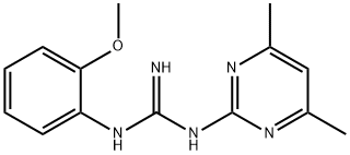 N-(4,6-二甲基嘧啶-2-基)-N'-(2-甲氧苯基)胍 结构式