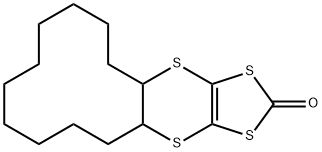 4A,5,6,7,8,9,10,11,12,13,14,14A-DODECAHYDROCYCLODODECA[B][1,3]DITHIOLO[4,5-E][1,4]DITHIIN-2-ONE 结构式