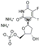 5-FLUORO 2'-DEOXYURIDINE 5'-MONOPHOSPHATE, DIAMMONIUM SALT, [6-3H]- 结构式