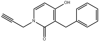 3-Benzyl-4-hydroxy-1-(2-propynyl)-2(1H)-pyridinone 结构式
