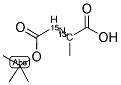 L-ALANINE-2-13C,15N, N-T-BOC DERIVATIVE 结构式