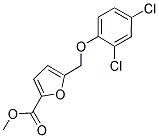 5-(2,4-DICHLORO-PHENOXYMETHYL)-FURAN-2-CARBOXYLIC ACID METHYL ESTER 结构式