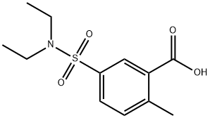5-(N,N-二乙基氨磺酰基)-2-甲基苯甲酸 结构式