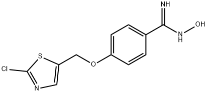 4-[(2-CHLORO-1,3-THIAZOL-5-YL)METHOXY]-N'-HYDROXYBENZENECARBOXIMIDAMIDE 结构式