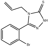 4-烯丙基-5-(2-溴苯基)-2,4-二氢-3H-1,2,4-三唑-3-硫酮 结构式