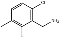 6-氯-2-氟-3-甲基苄胺 结构式