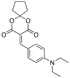 8-[4-(DIETHYLAMINO)BENZYLIDENE]-6,10-DIOXASPIRO[4.5]DECANE-7,9-DIONE 结构式