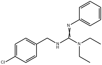 N'-(4-CHLOROBENZYL)-N,N-DIETHYL-N''-PHENYLGUANIDINE 结构式