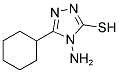 4-AMINO-5-CYCLOHEXYL-4H-1,2,4-TRIAZOLE-3-THIOL 结构式