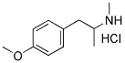 DL-P-METHOXYMETHAMPHETAMINE HYDROCHLORIDE 结构式