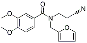 N-(2-CYANOETHYL)-N-(2-FURYLMETHYL)-3,4-DIMETHOXYBENZAMIDE 结构式