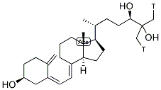 24R,25-DIHYDROXY[26,27-METHYL-3H]-CHOLECALCIFEROL 结构式