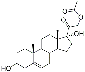 ACETIC ACID 2-(3,17-DIHYDROXY-10,13-DIMETHYL-2,3,4,7,8,9,10,11,12,13,14,15,16,17-TETRADECAHYDRO-1H-CYCLOPENTA[A]PHENANTHREN-17-YL)-2-OXO-ETHYL ESTER 结构式