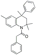 2-PHENYL-1-(2,2,4,6-TETRAMETHYL-4-PHENYL-3,4-DIHYDROQUINOLIN-1(2H)-YL)ETHANONE 结构式