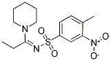 4-Methyl-3-nitro-N-[(1Z)-1-piperidin-1-ylpropylidene]benzenesulfonamide 结构式