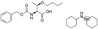 Benzyloxycarbonyl-O-t-butyl-L-threonine dicyclohexylamine salt 结构式
