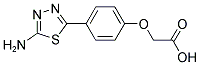 [4-(5-AMINO-[1,3,4]THIADIAZOL-2-YL)-PHENOXY]-ACETIC ACID 结构式