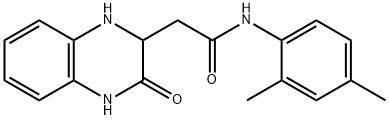 N-(2,4-二甲基苯基)-2-(3-氧代-1,2,3,4-四氢喹喔啉-2-基)乙酰胺 结构式