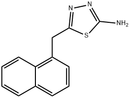 5-(萘-1-基甲基)-1,3,4-噻二唑-2-胺 结构式