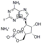 [2-3H]Adenosine 5'-monophosphate, ammonium salt 结构式